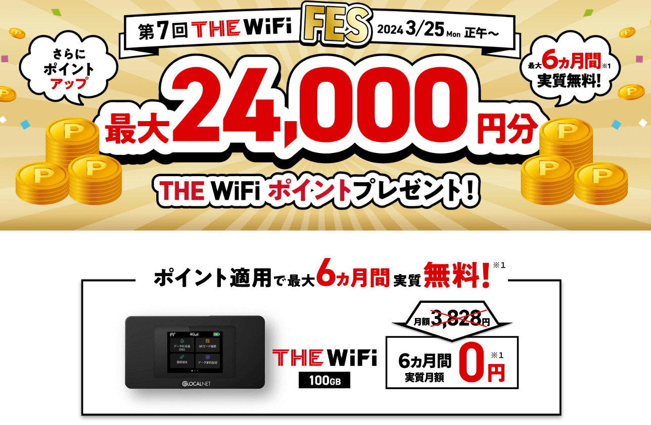 THE WiFi のキャンペーン