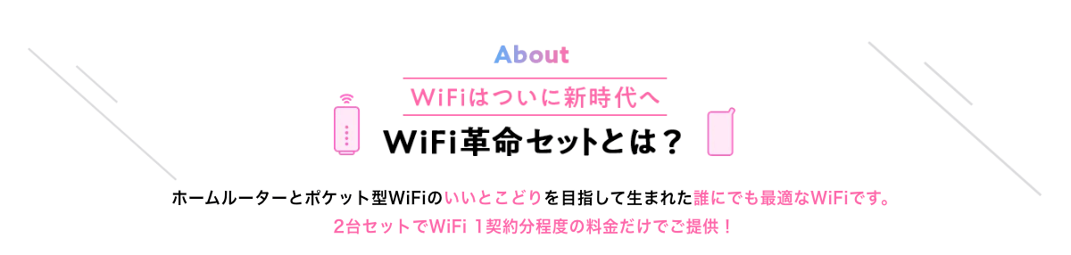 Wi-Fi革命セットとは？