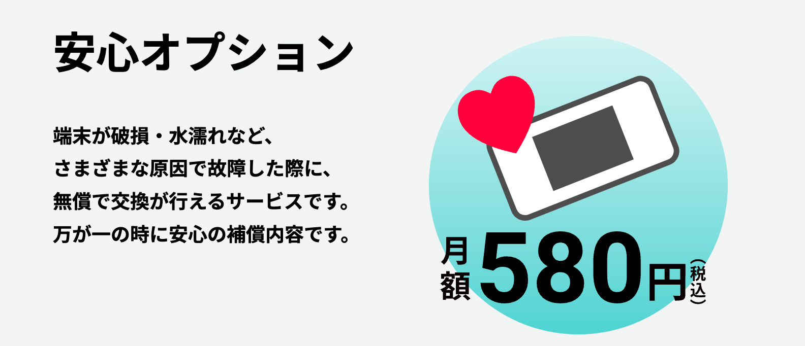 縛りなしWiFiの安心オプション