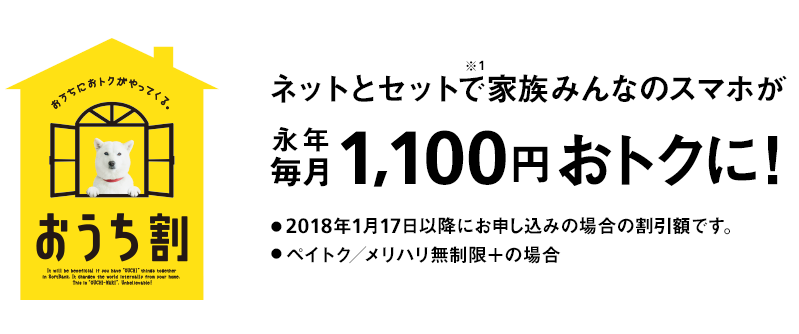 ソフトバンク光のおうち割