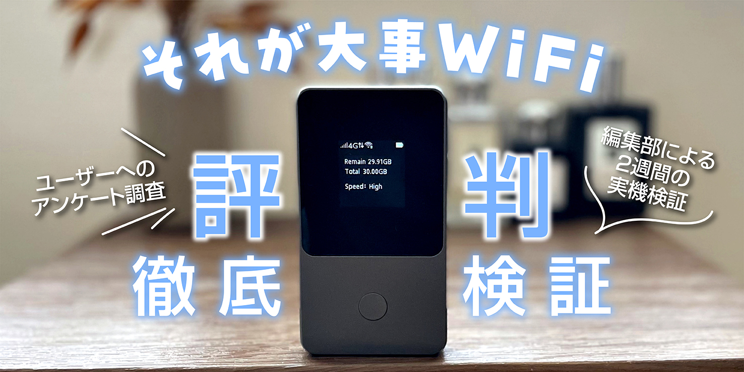 それが大事　wifi　評判