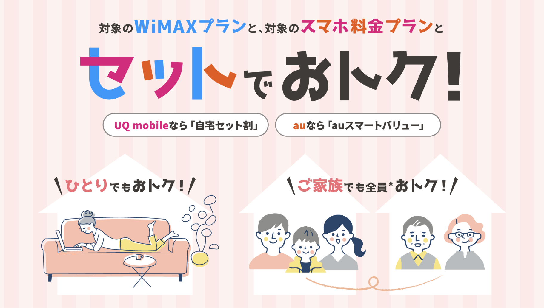 UQ WiMAXのスマホセット割引